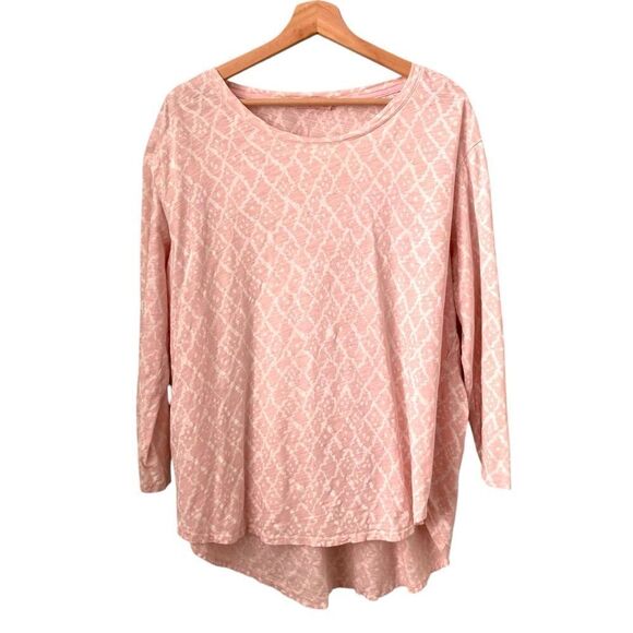 Fresh Produce Pink Printed Top in Size XXL Made in USA - Picture 1 of 9